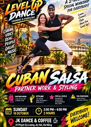 Level Up Dance · Cuban Salsa poster